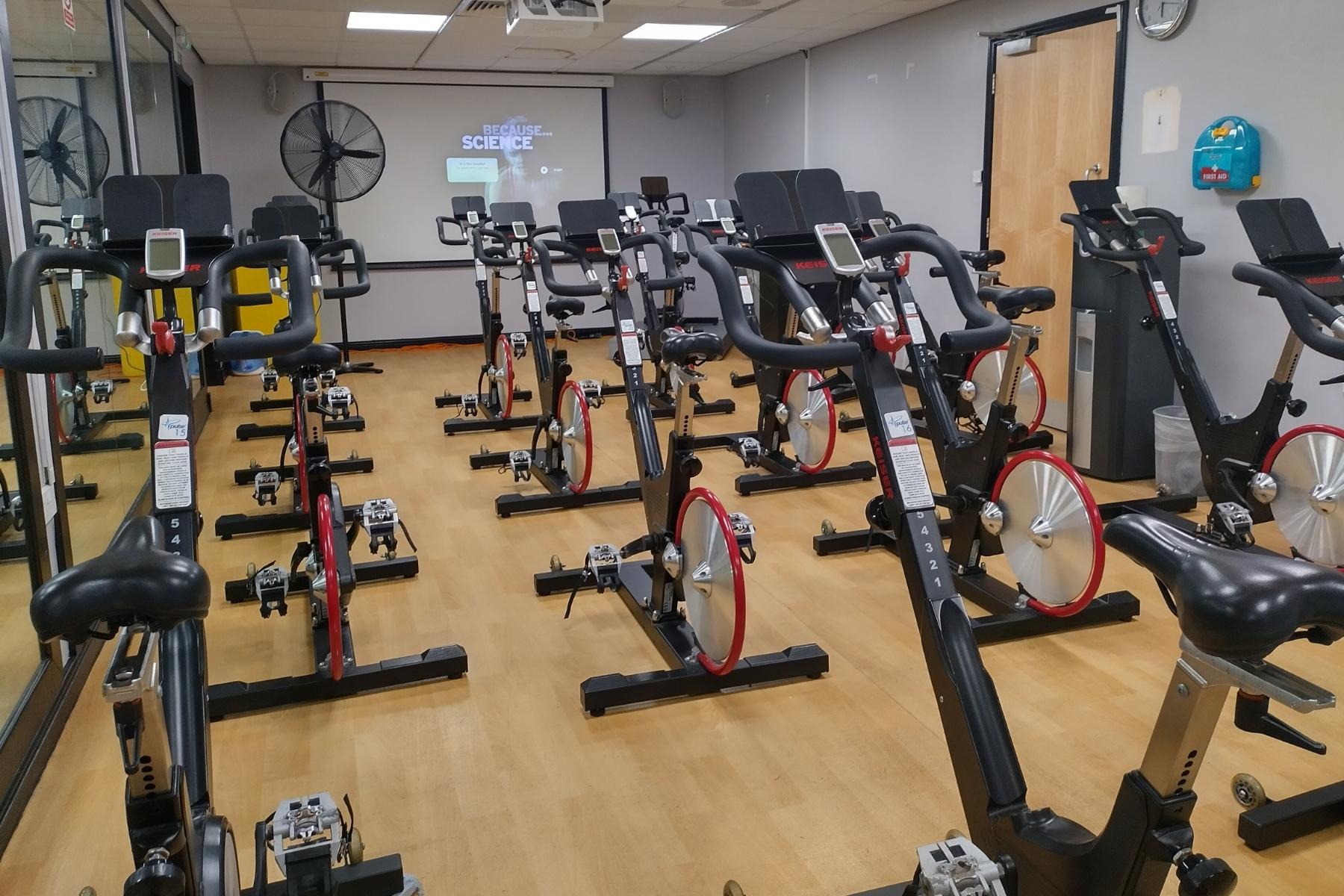 Carlton Forum gym activity room cycle bikes